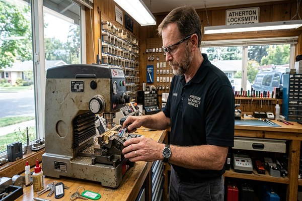 Restricted key duplication service for Medeco and Mul-T-Lock systems in Atherton